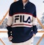 Shop FILA 原創拼色針織外套 男女休閒舒適拉鍊上衣 F11U349402F-DB