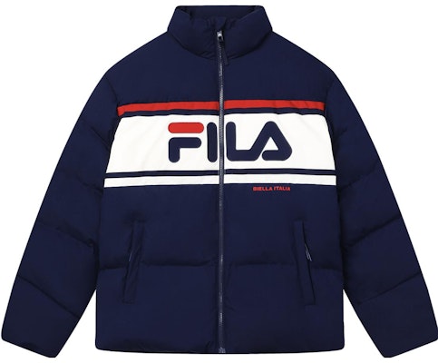 FILA Original Retro Puffer Jacket Unisex - Deep Navy Blue. F11U349903F-DB Order FILA Original Retro Puffer Jacket Unisex - Deep Navy Blue. F11U349903F-DB