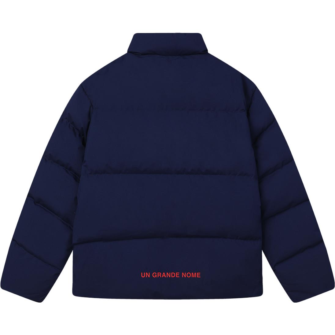 Lookbook FILA Jaket Puffer Retro Original Unisex - Biru Navy Tua. F11U349903F-DB