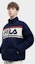 Shop FILA Jaket Puffer Retro Original Unisex - Biru Navy Tua. F11U349903F-DB