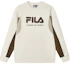 Buy FILA 原石米色拼接Logo印花套頭衫 F11M419204F-IV