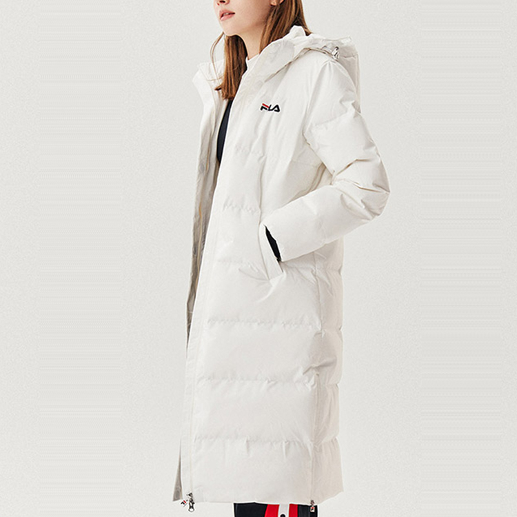 Details for FILA Original Chaqueta Larga Acolchada Blanca Unisex Invierno Cortaviento F11W048956F-WT