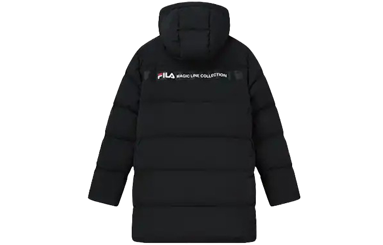 FILA ORIGINALE  Black Hooded Down Jacket Winter Warm Outerwear. F11M149904F-BK 圖 3