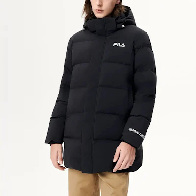FILA ORIGINALE Jaket Musim Dingin Hitam Hoodie Hangat untuk Pria/Wanita. F11M149904F-BK Shop FILA ORIGINALE Jaket Musim Dingin Hitam Hoodie Hangat untuk Pria/Wanita. F11M149904F-BK