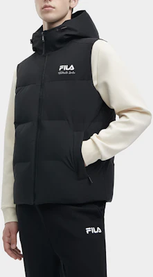 FILA ORIGINALE Chaleco Acolchado con Capucha y Logo Negro Estilo Casual. F11M349908FBK Details for FILA ORIGINALE Chaleco Acolchado con Capucha y Logo Negro Estilo Casual. F11M349908FBK