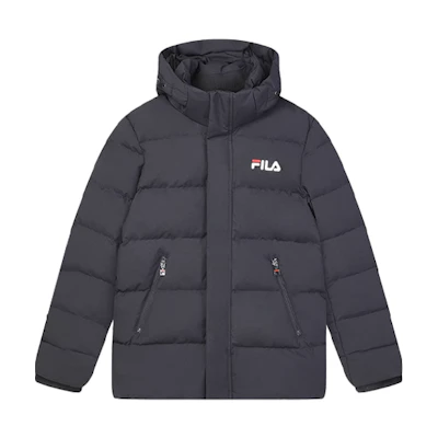 FILA ORIGINALE Hooded Down Jacket Navy Blue Casual Sportswear F51M348909A-NV