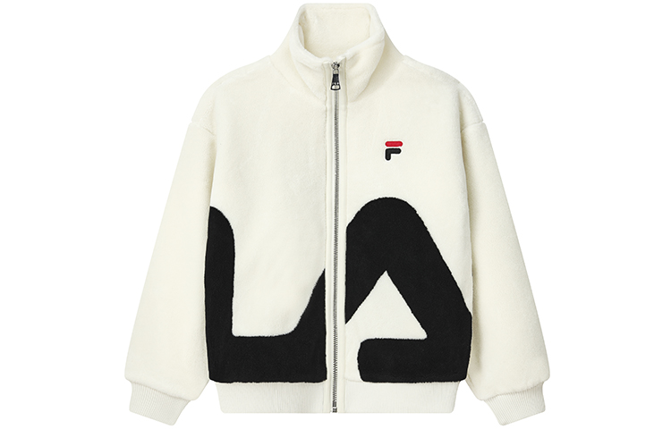 FILA ORIGINALE Big Logo Sherpa Jacket Unisex Off-White Casual Wear F51U248926FIV