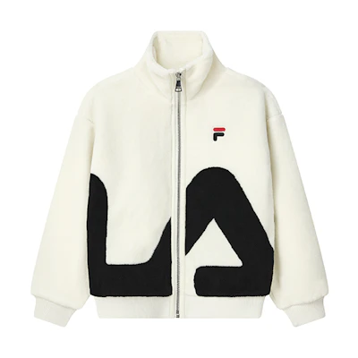 FILA ORIGINALE Big Logo Sherpa Jacket Unisex Off-White Casual Wear F51U248926FIV