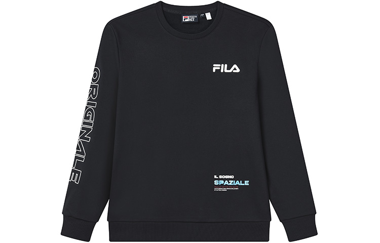 FILA ORIGINALE Casual Knit Logo Pullover Sweatshirt - Legendary Blue F11M249213FNV