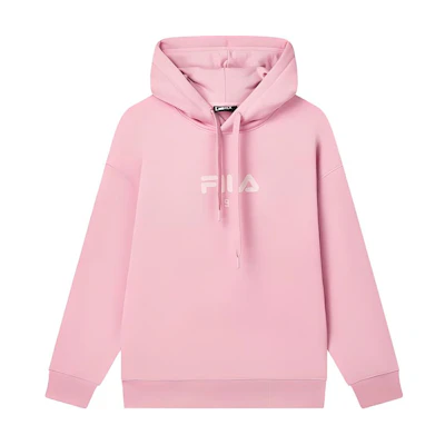 FILA ORIGINALE Fleece-Lined Cozy Knit Sweatshirt Unisex - Dark Cherry Pink F51M449202F-PK