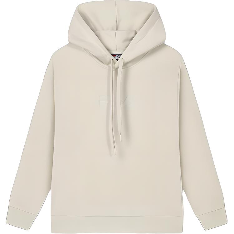 FILA ORIGINALE Fleece Knit Long-Sleeve Sweatshirt Unisex - Almond Khaki F51M449202F-BG