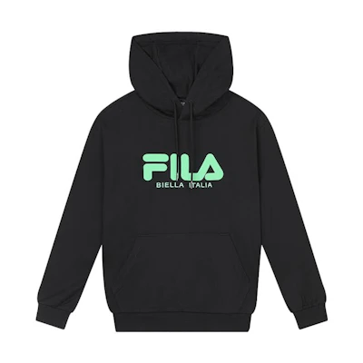 FILA ORIGINALE Series Letter Hoodie Unisex Pullover Black F11U339299F-BK