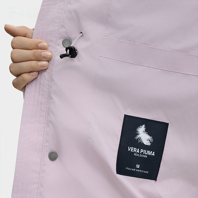 Cheap FILA ORIGINALE Stylish Thickened Down Sports Jacket in Dark Pink. F51M449902F-PK