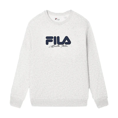 FILA Originale Unisex Fleece Crewneck Sweatshirt Moon Grey F51M449204F-MG