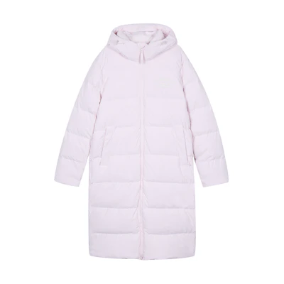 FILA ORIGINALE Unisex Letter Print Down Coat Light Mauve Pink F51U349902F-PK