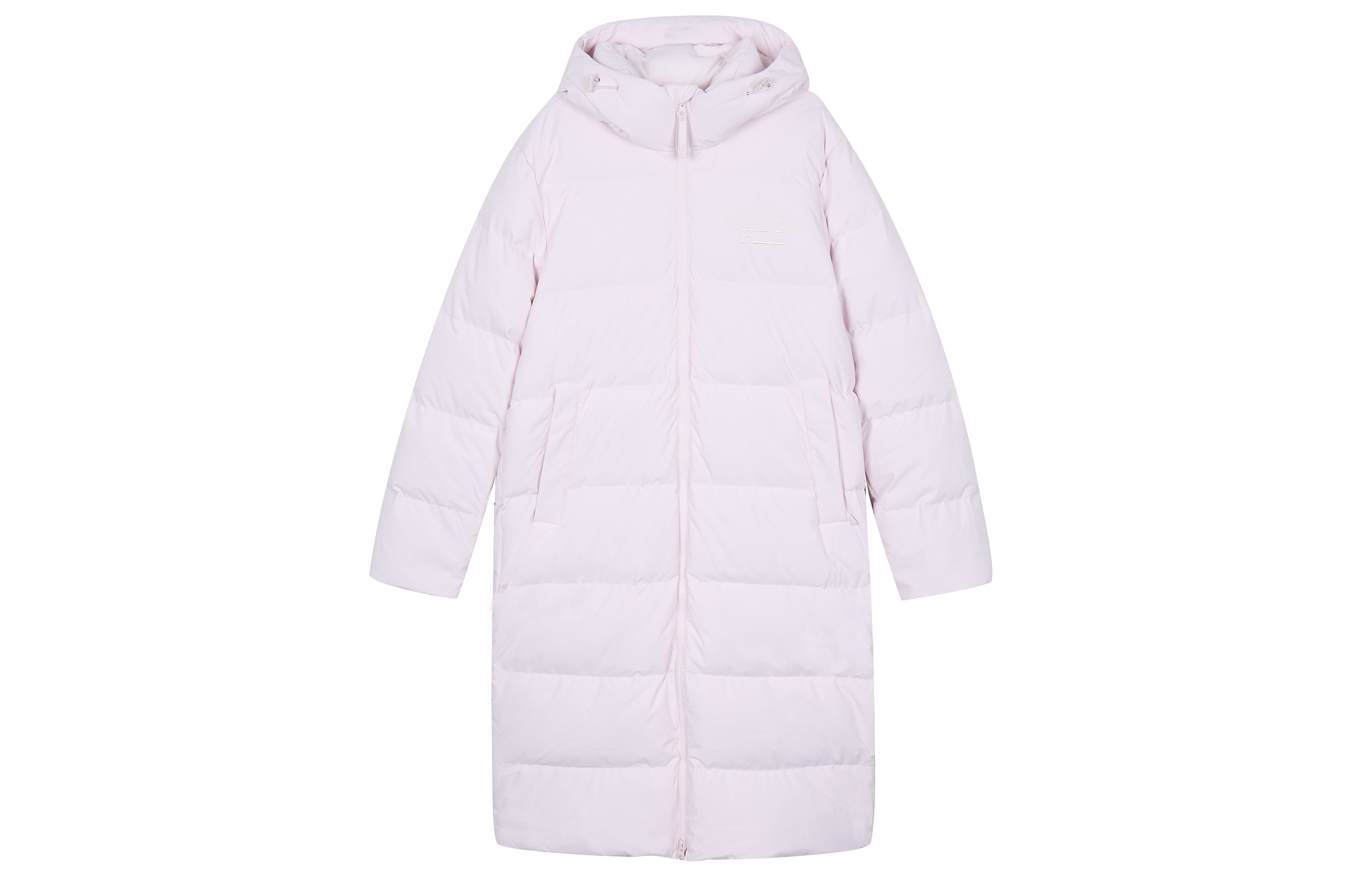 Order FILA ORIGINALE Unisex Letter Print Down Coat Light Mauve Pink F51U349902F-PK