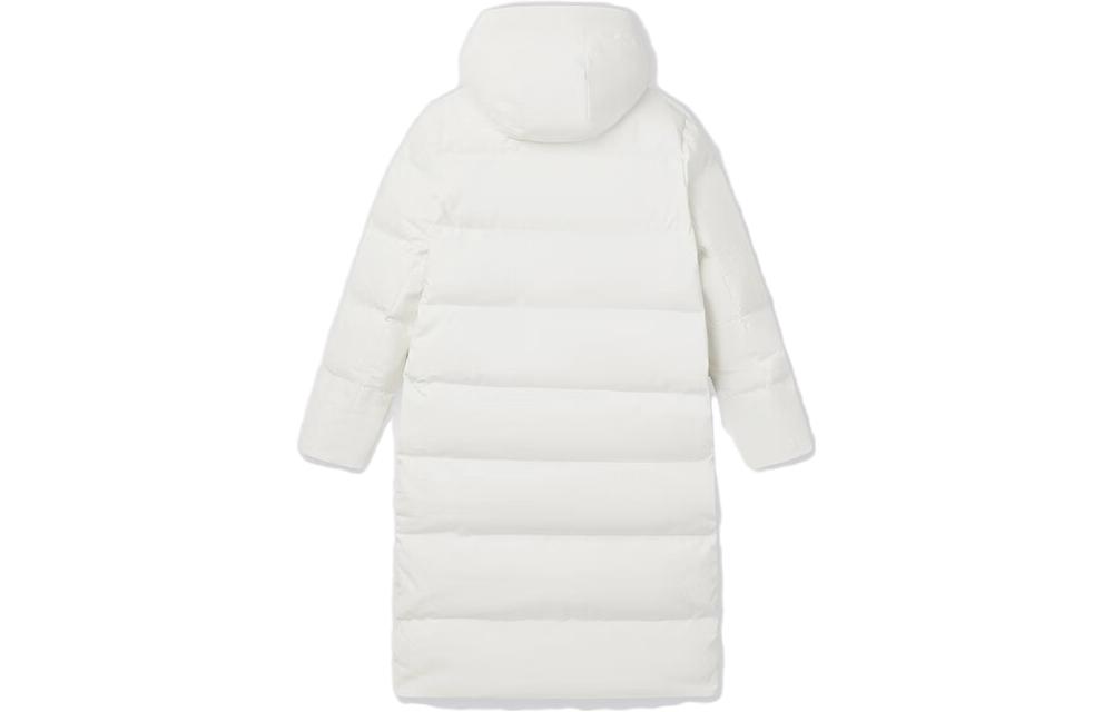 Lookbook FILA ORIGINALE Unisex Long Down Coat Windproof Warm White Jacket. F51U349902F-IV