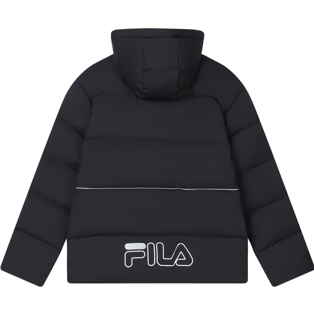 Lookbook FILA ORIGINALE 男女時尚休閒寬鬆連帽羽絨外套 傳奇藍 F11U349914F-NV
