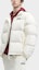 Shop FILA Originale Unisex White Logo Print Thick Warm Windproof Down Jacket. F51U349901F-IV