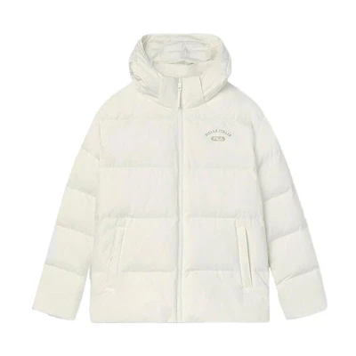 FILA ORIGINALE Unisex Zip-Up Hoodie Jacket in Reed White. F11U349901FIV