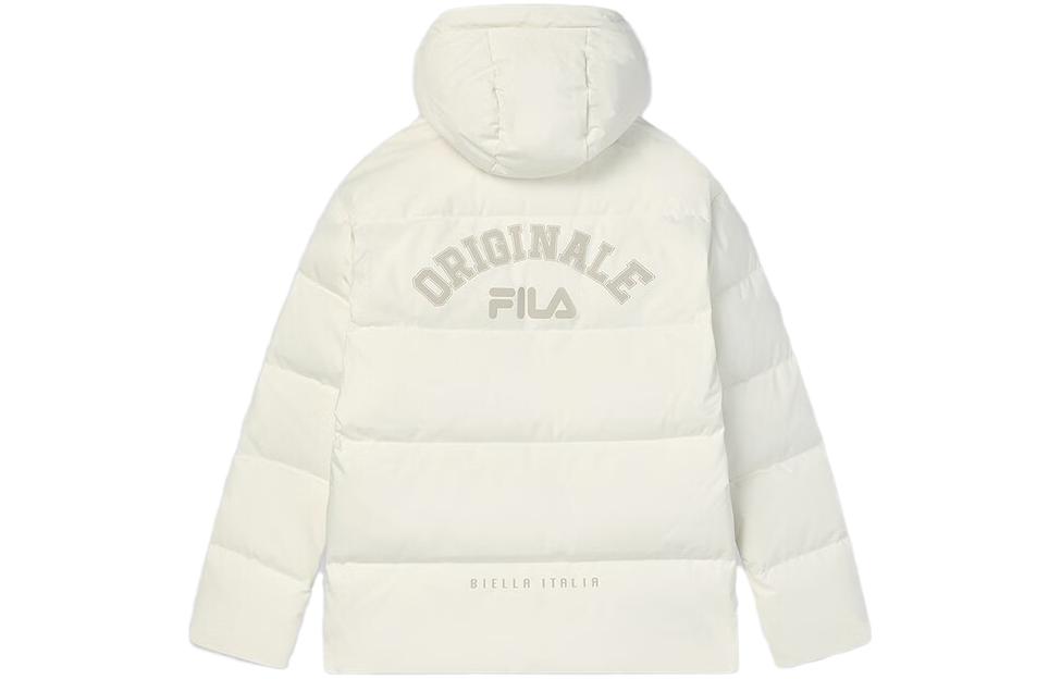 FILA ORIGINALE Unisex Zip-Up Hoodie Jacket in Reed White. F11U349901FIV 圖 3