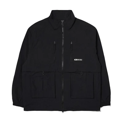 FILA Outdoor Casual Solid Color Zip Jacket Unisex Black FS2WTE1181X-BLK