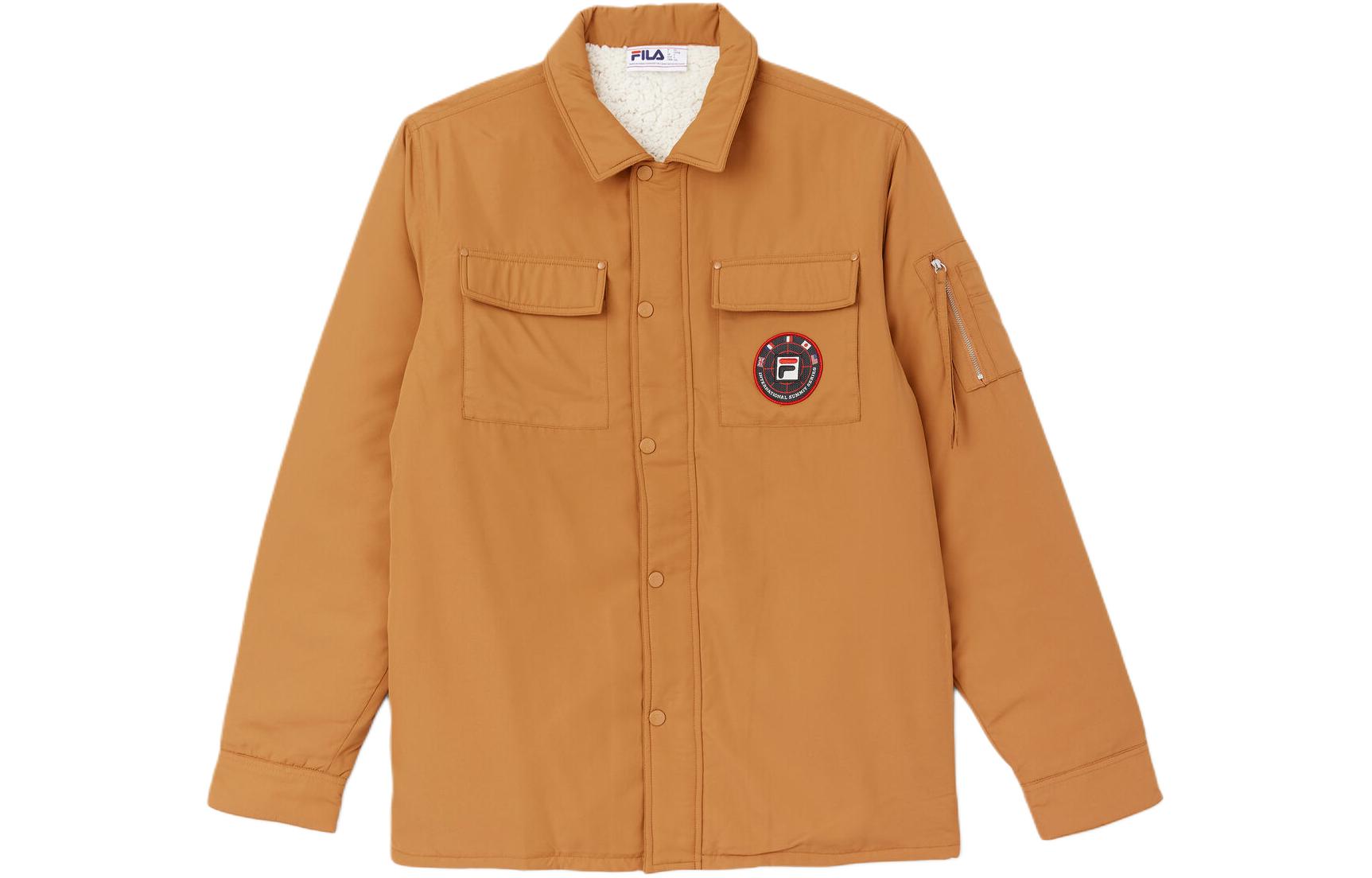 FILA Outdoor Windproof Warm Casual Jacket - Yellow Brown LM131114