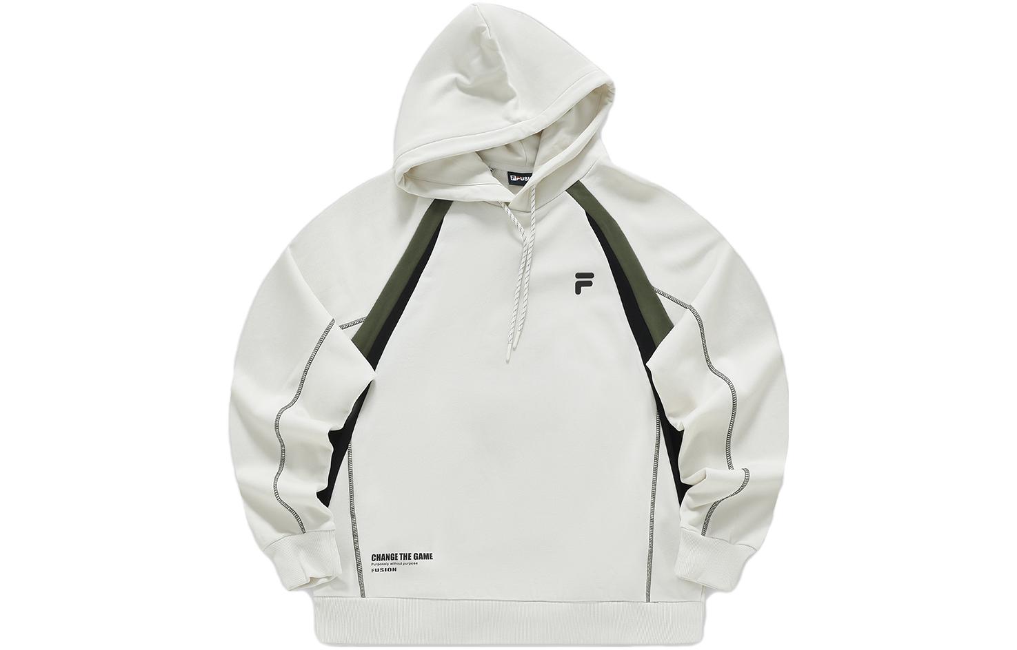FILA Oversized Colorblock Hoodie Light Mist Gray T11M341203FGY