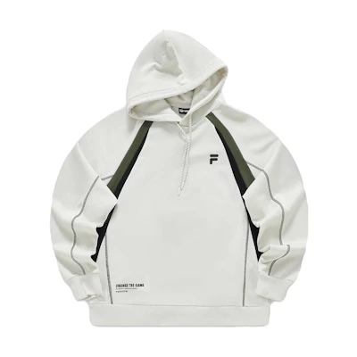 FILA Oversized Colorblock Hoodie Light Mist Gray T11M341203FGY
