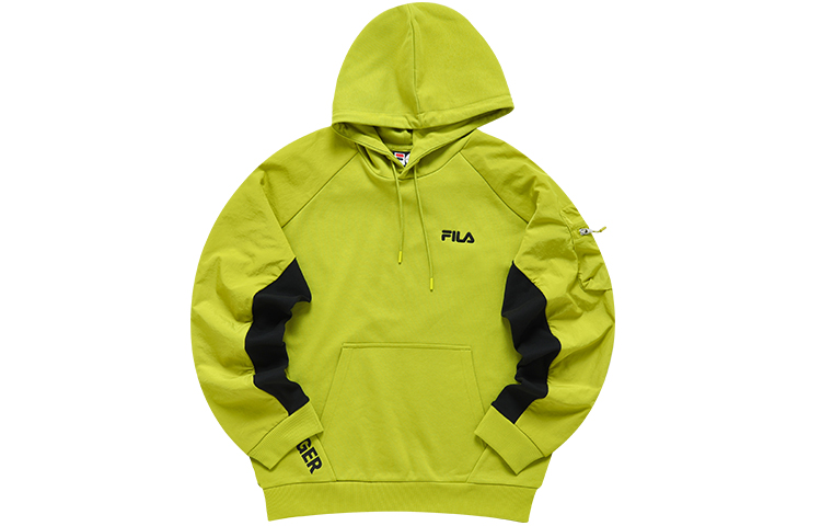 FILA Oversized Contrast Hoodie in Muskmelon Green T11M211207FGN