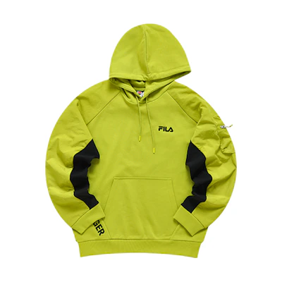 FILA Oversized Contrast Hoodie in Muskmelon Green T11M211207FGN