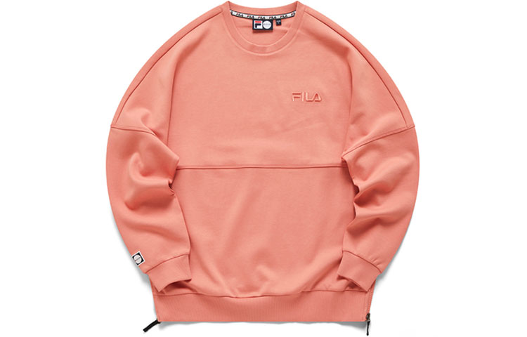 FILA Oversized Crewneck Pullover Sweatshirt Unisex - Pink T11U116205FPC
