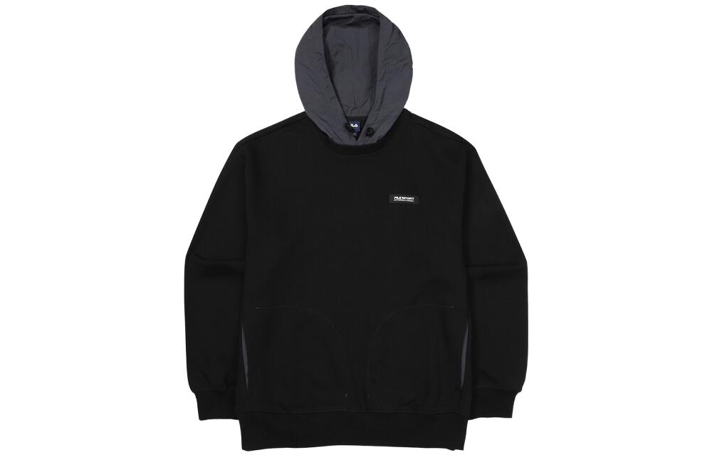 FILA Oversized Hoodie Black with Graphic Print FS2POF3131X-BLK