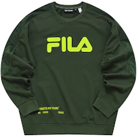 FILA Oversized Logo Crewneck Sweatshirt in Botanical Green T11M231204FDG FILA Oversized Logo Crewneck Sweatshirt in Botanical Green T11M231204FDG