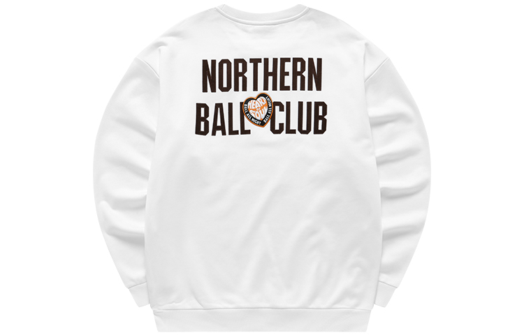 FILA Oversized Retro Colorblock Pullover Sweatshirt Standard White T11M145209F-WT