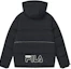 Lookbook FILA Jaket Musim Dingin Oversized Unisex Warna Biru Tua. F51U249902F-NV