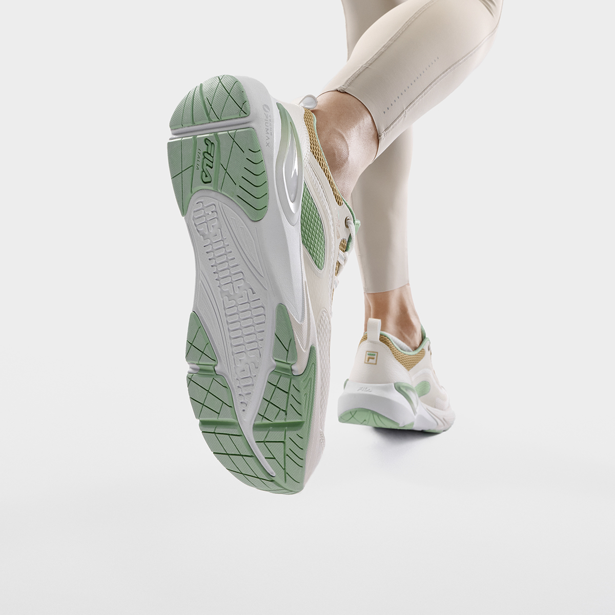 FILA PACER Sneakers 'White Green' 圖 7