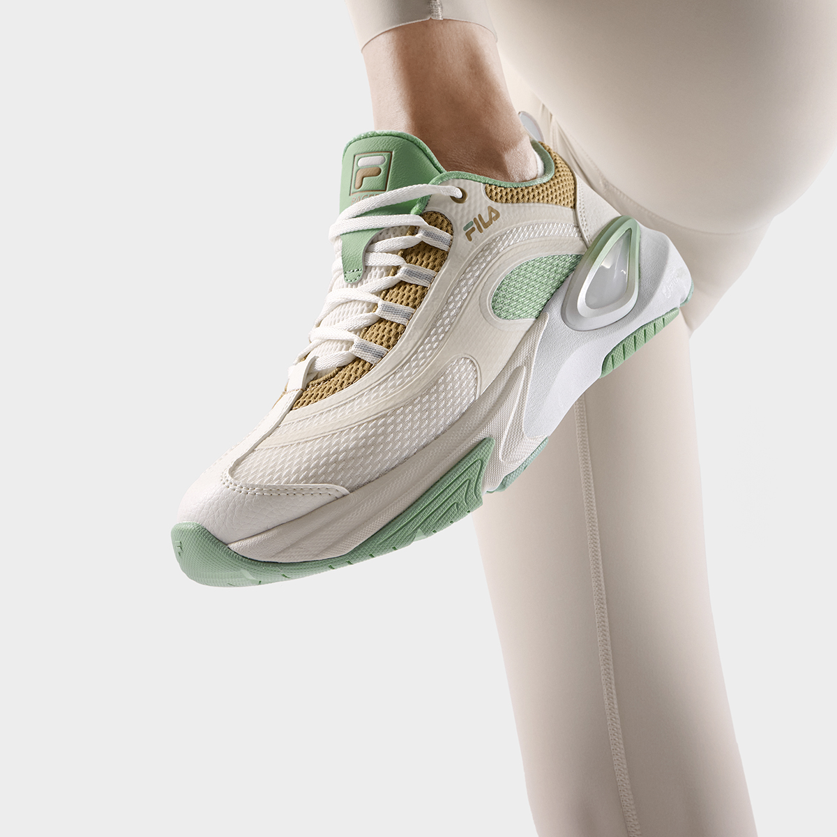 FILA PACER Sneakers 'White Green' 圖 8