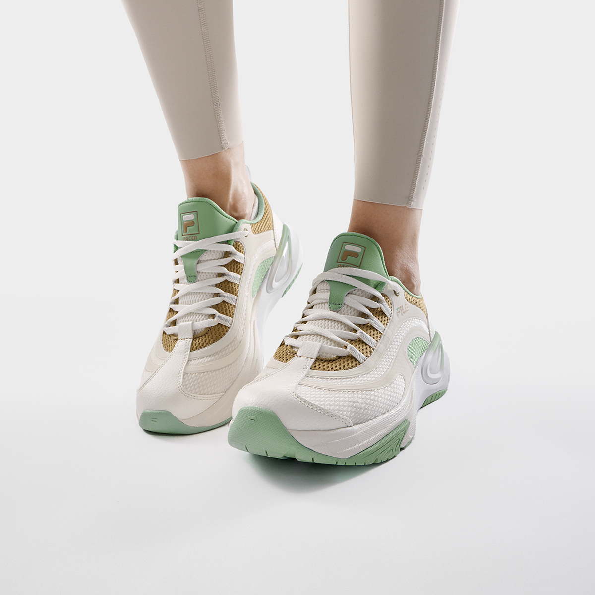 FILA PACER Sneakers 'White Green' 圖 9