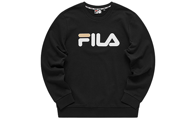 FILA Panda Graphic Crewneck Pullover Sweatshirt Unisex Black T11M113205F-BK