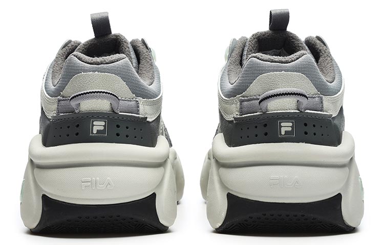 Shop FILA斐樂 panini 休閒舒適 復古籃球鞋 男款 鈦錫灰