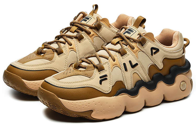 Order FILA斐樂 panini Panini 織物 低幫 復古籃球鞋 男款 銅棕色