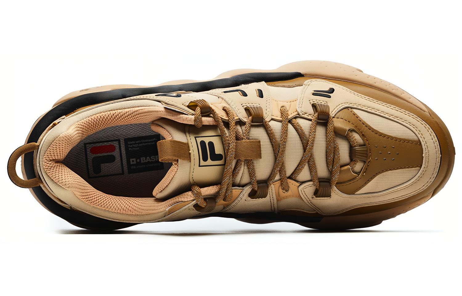 Lookbook FILA斐樂 panini Panini 織物 低幫 復古籃球鞋 男款 銅棕色