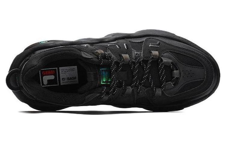 Shop FILA斐乐 panini We 潮流休閒 減震防滑耐磨 低幫 復古籃球鞋 黑色