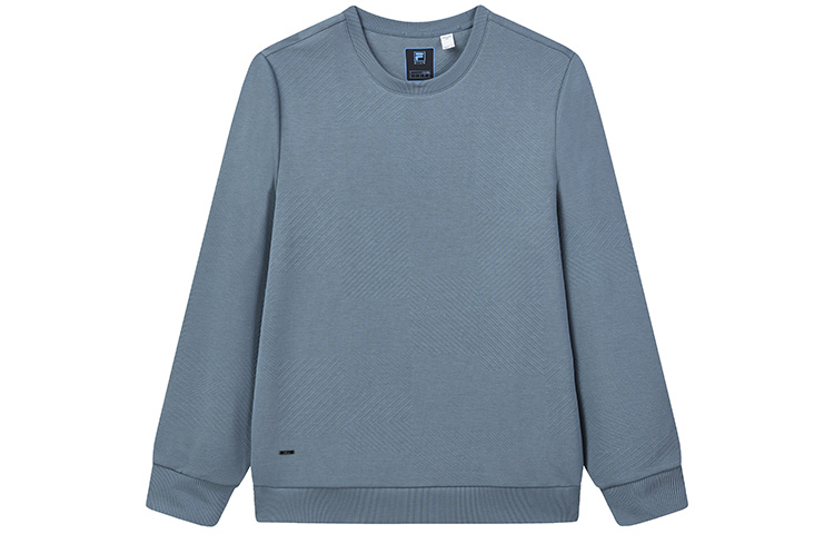 FILA Pastel Blue Knit Pullover Sweatshirt Casual Wear F11M142203F-DB