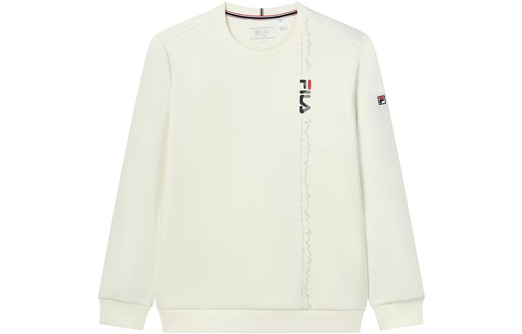 FILA Plain Logo Crewneck Pullover Sweatshirt Condensed Milk White F11M141208F-IV