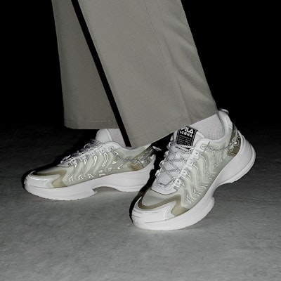 FILA 厚底パイオニア 反射白 (FILA Atsude Pai'onia Hansha Shiro) F12M233121FWT1 2