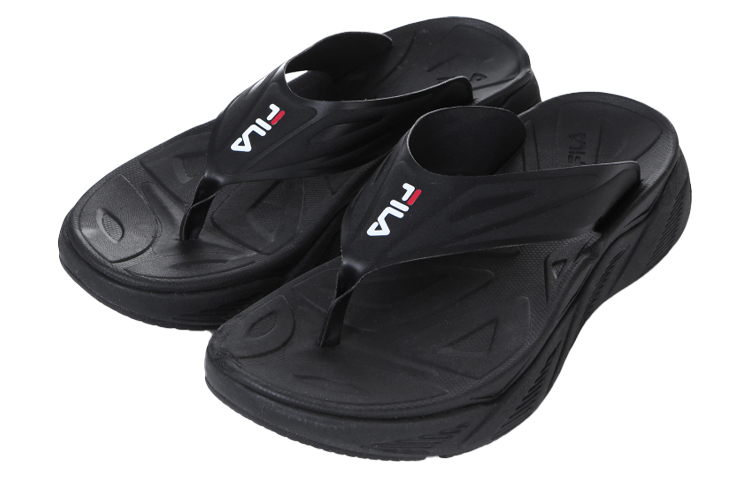 Lookbook FILA Platform Flip Flop 'Korean Edition Black' 1SM00741_001