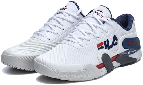 フィラ ポテンザEvo テニスシューズ (白/青) A12M321501FWN Lookbook フィラ ポテンザEvo テニスシューズ (白/青) A12M321501FWN