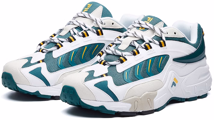 FILA 斐乐 Predator Plus 运动鞋 白绿配色 F12M031110FDW Lookbook FILA 斐乐 Predator Plus 运动鞋 白绿配色 F12M031110FDW